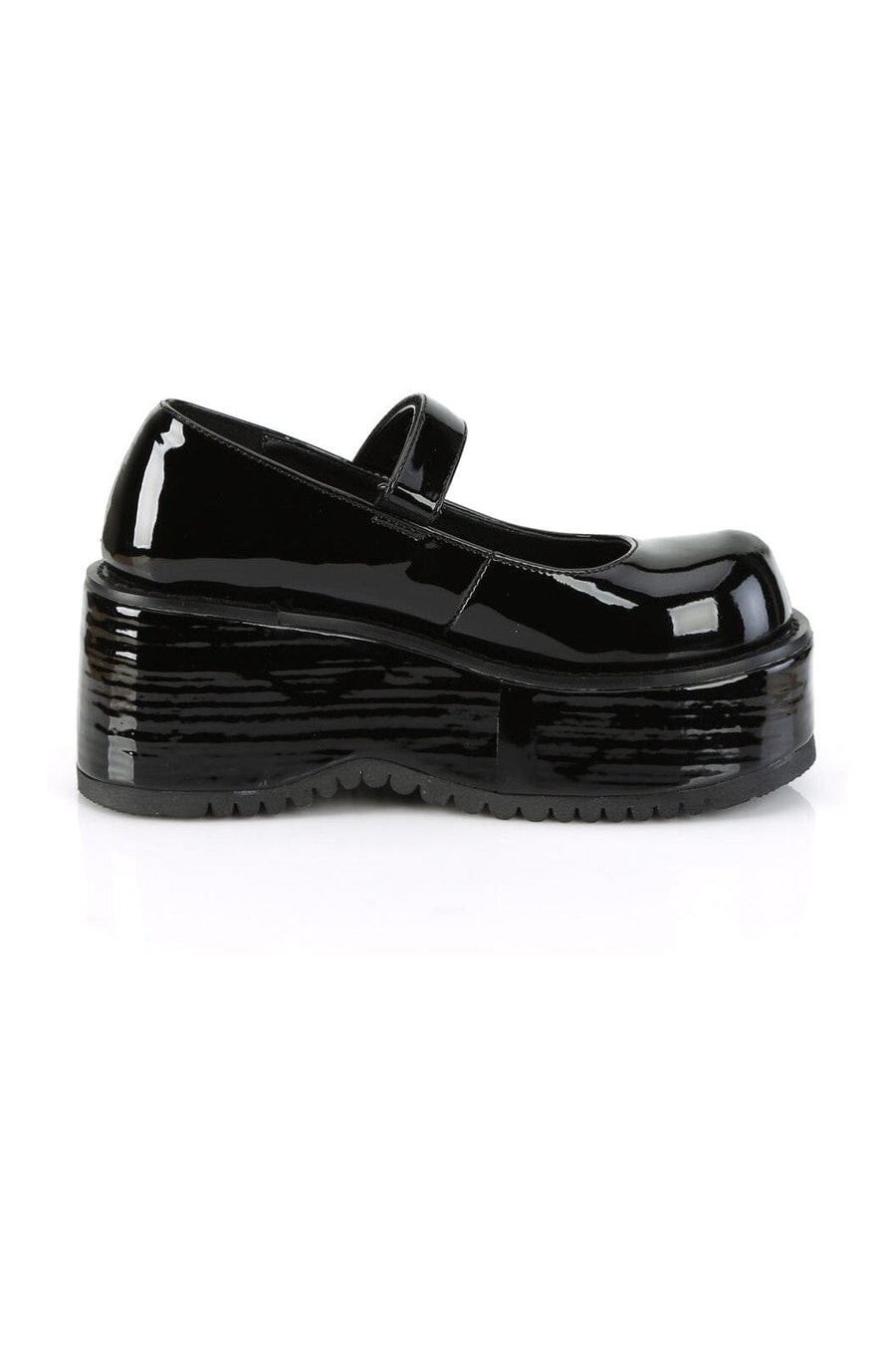 Demonia DOLLIE-01 Black Patent Mary Janes in Black Patent