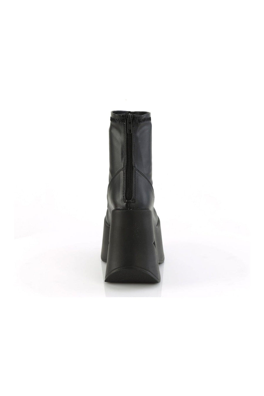 Demonia DYNAMITE-100 Black Hologram Patent Ankle Boot in Black Hologram Patent
