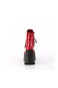 Demonia DYNAMITE-106 Red Patent Ankle Boot in Red Patent