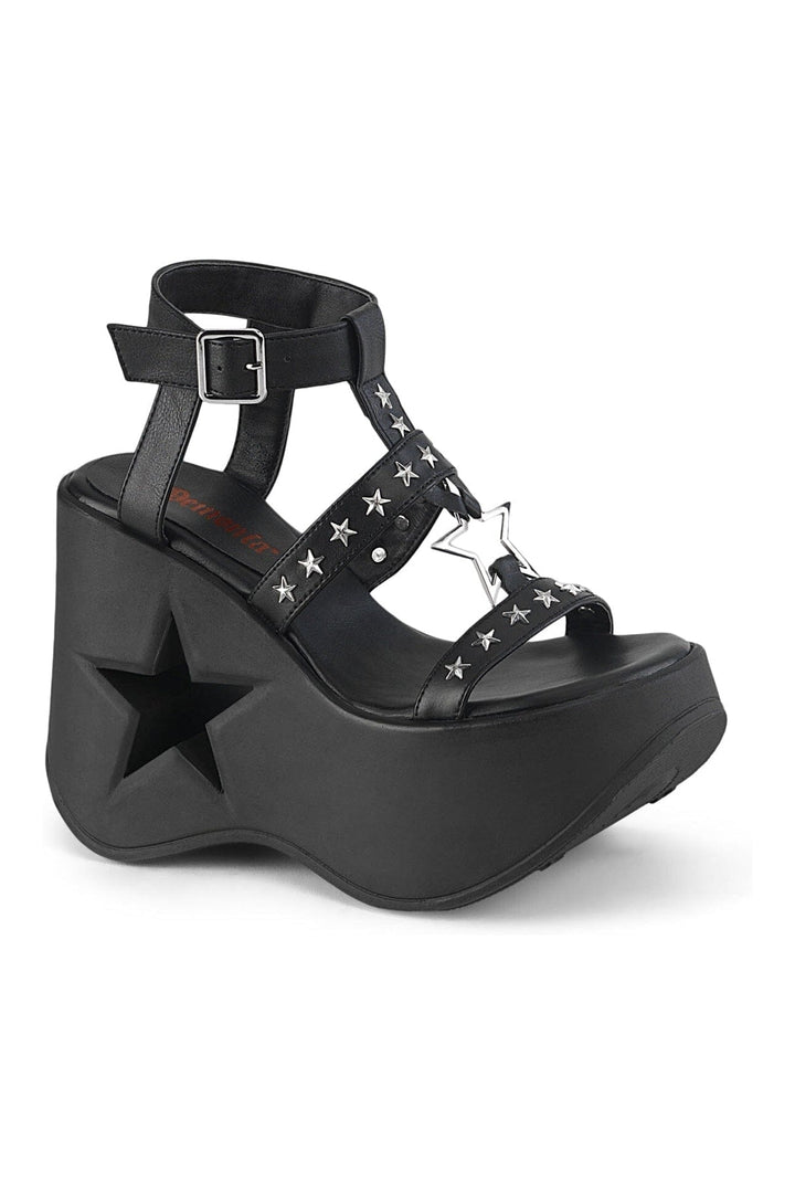 DYNAMITE-12 Black Vegan Leather Sandal-Sandals-Demonia-Black-10-Vegan Leather-SEXYSHOES.COM