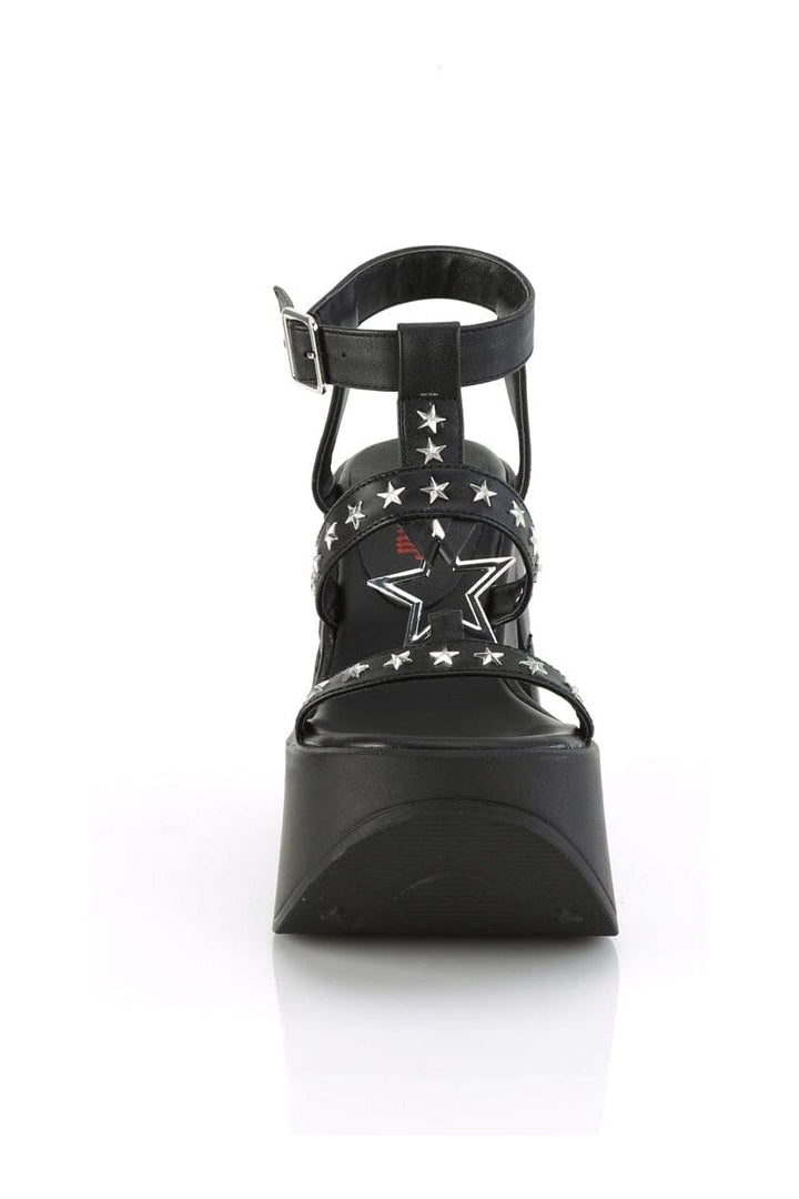 DYNAMITE-12 Black Vegan Leather Sandal