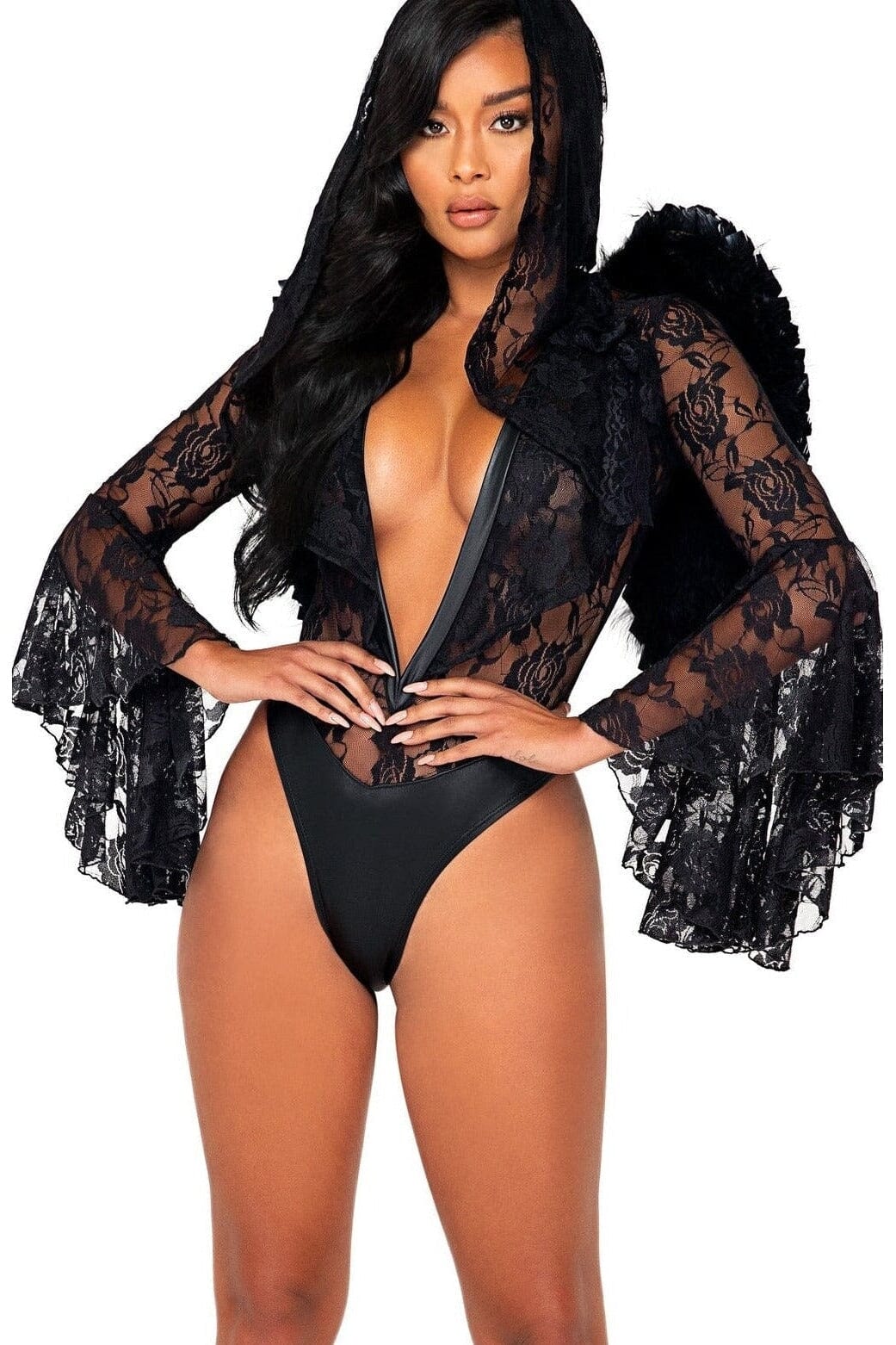 Dark Angels Lust Costume-Angel Costumes-Roma Costumes-Black-L-SEXYSHOES.COM