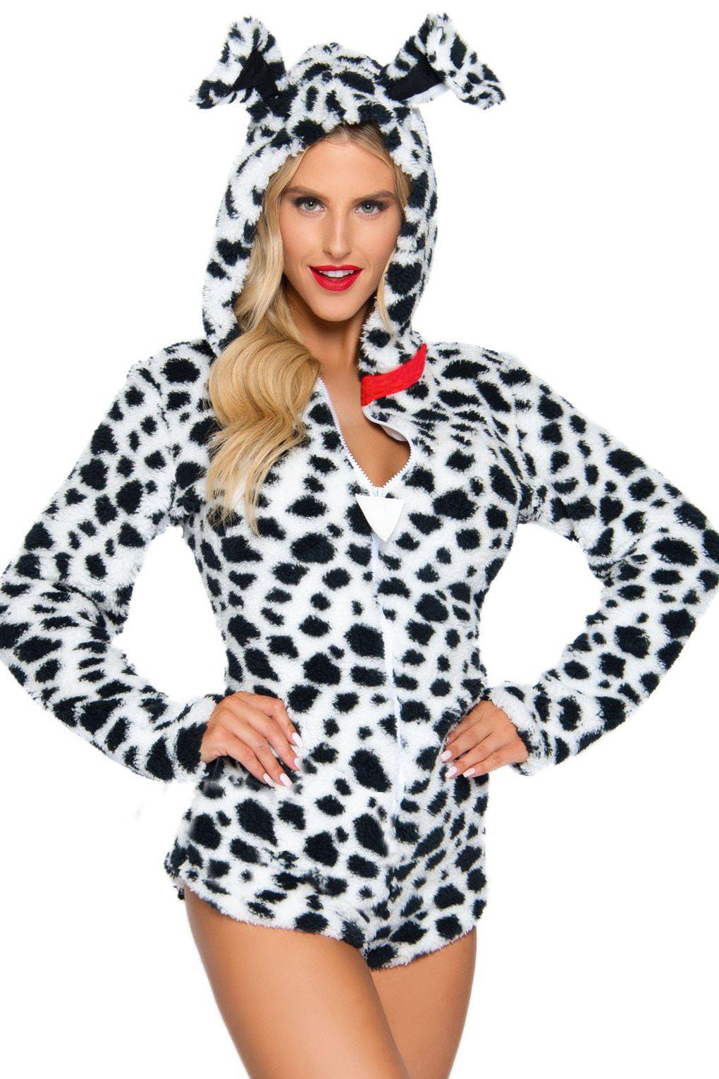 Darling Dalmatian Costume-Animal Costumes-Leg Avenue-Black-S-SEXYSHOES.COM