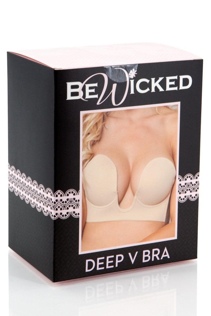 BeWicked Deep V Bra in Nude 