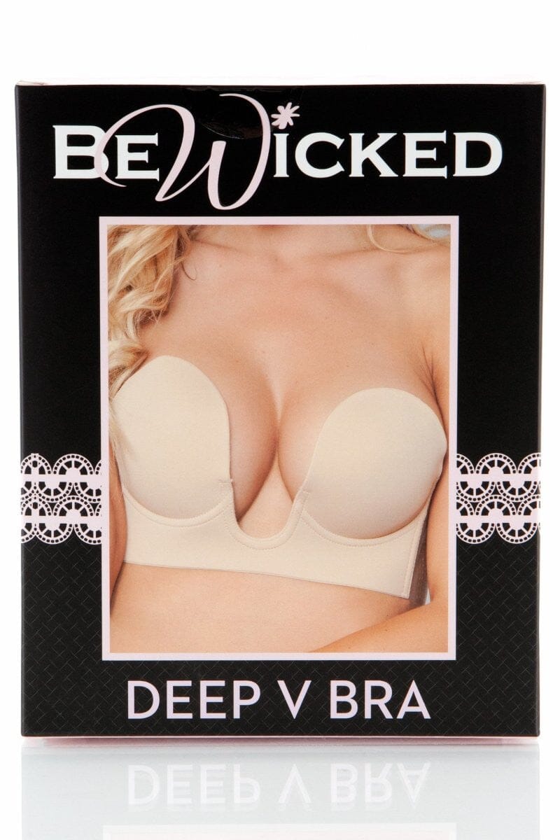 BeWicked Deep V Bra in Nude 