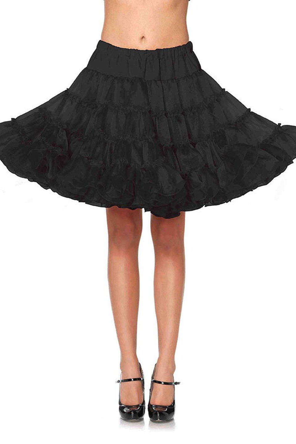 Deluxe Crinoline Petticoat-TuTu + Petticoat-Leg Avenue-Black-O/S-SEXYSHOES.COM