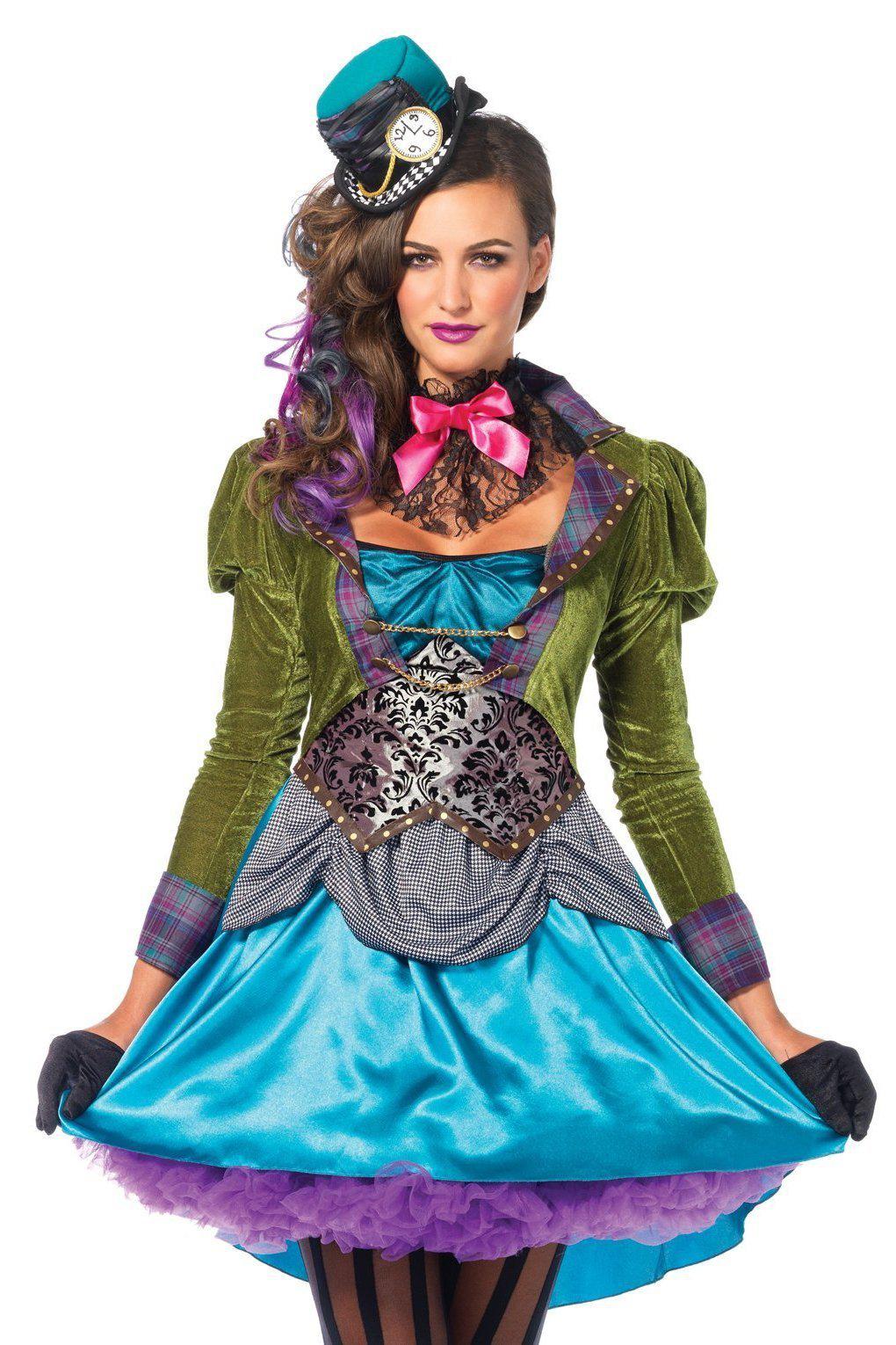 Deluxe Mad Hatter Costume-Fairytale Costumes-Leg Avenue-Multi-S-SEXYSHOES.COM