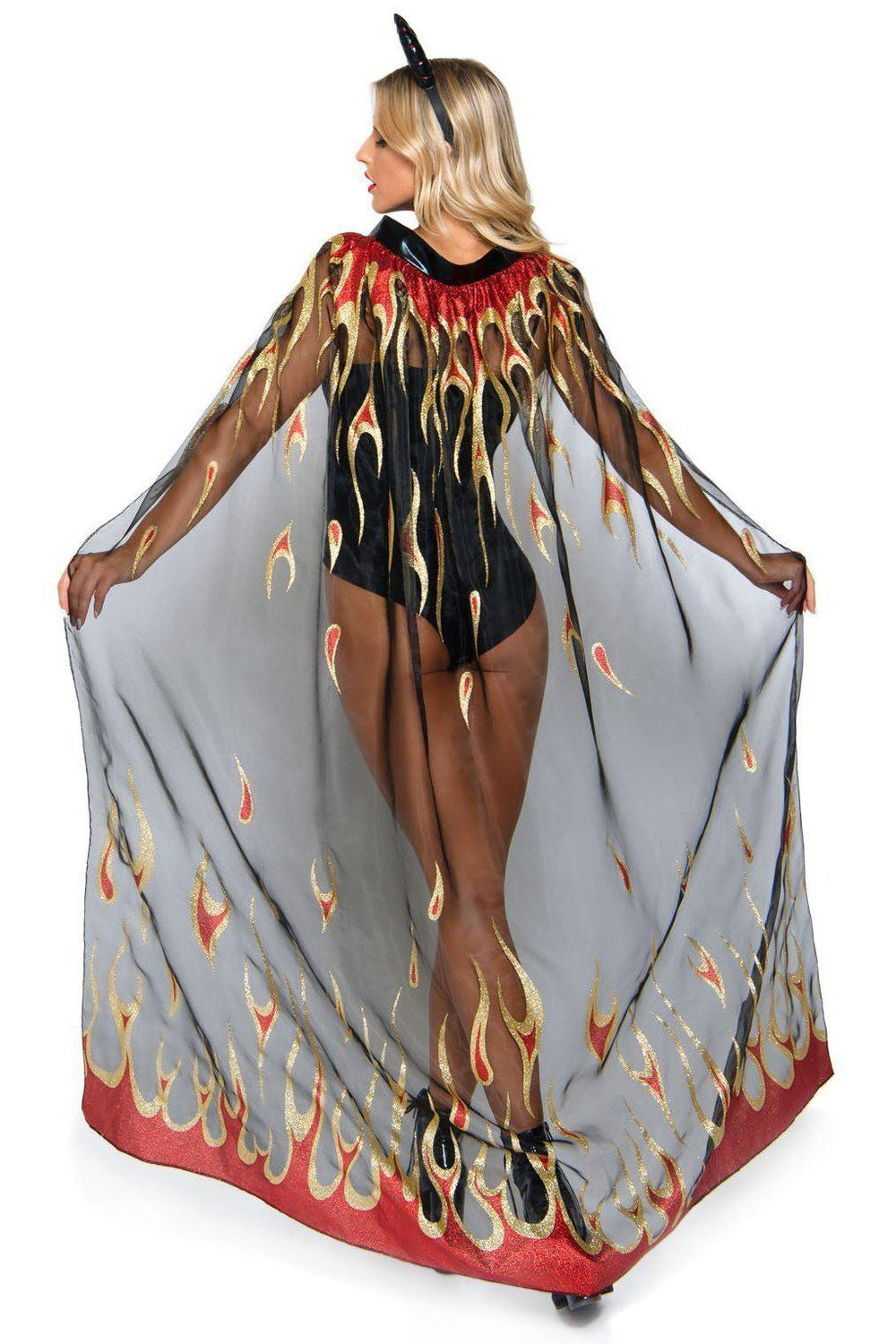 Devil Costume Accessory Set-Costume Accessories-Leg Avenue-Black-O/S-SEXYSHOES.COM