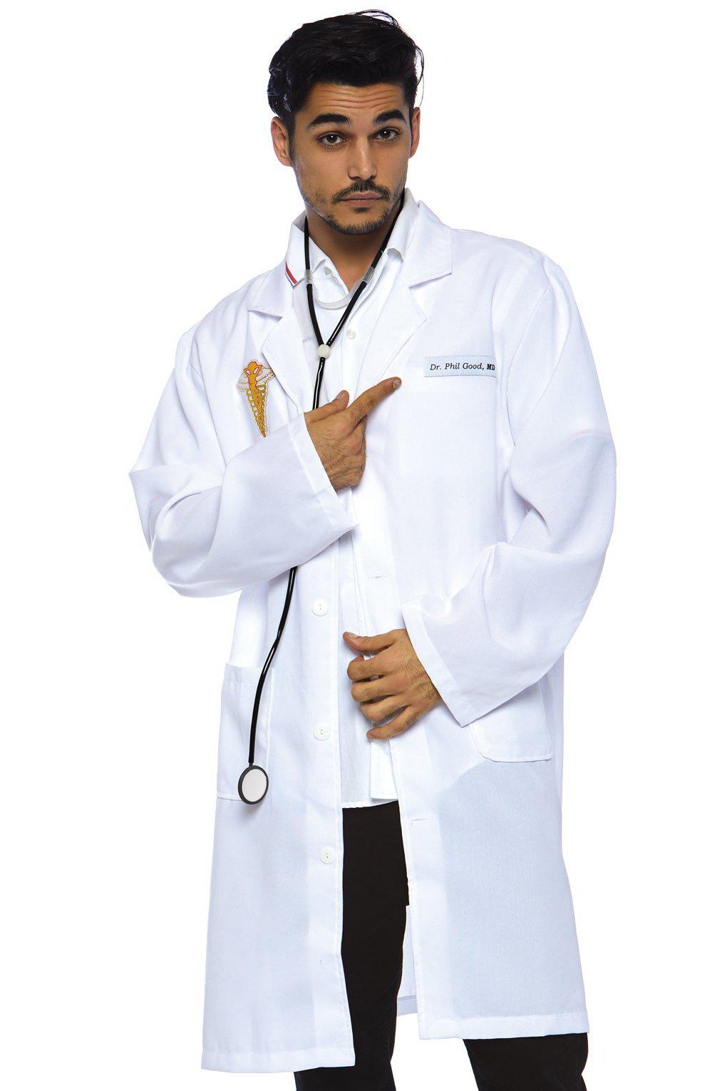 Dr Feel Good Costume-Nurse Costumes-Leg Avenue-White-O/S-SEXYSHOES.COM