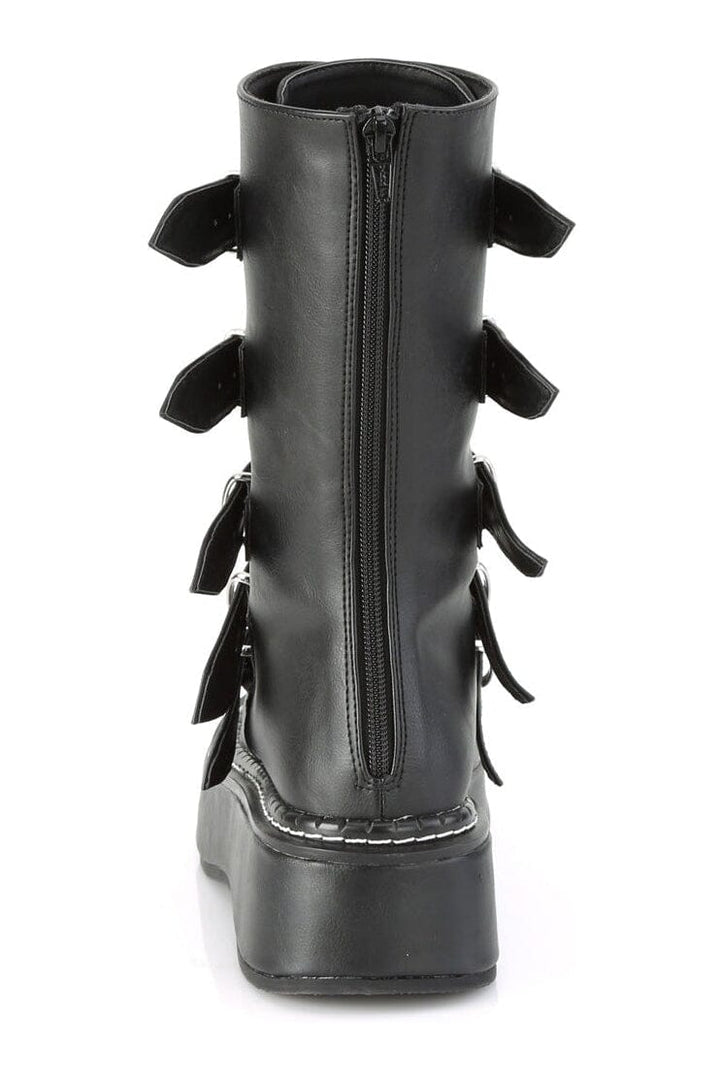 EMILY-330 Black Vegan Leather Knee Boot-Knee Boots-Demonia-SEXYSHOES.COM