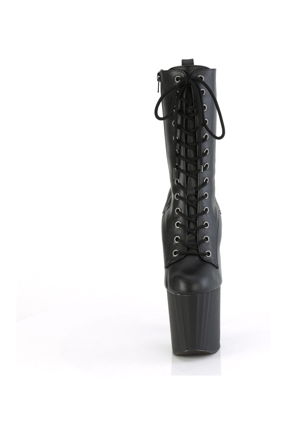 ENCHANT-1040 Black Faux Leather Knee Boot-Knee Boots-Pleaser-SEXYSHOES.COM