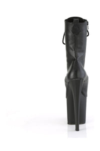 Pleaser ENCHANT-1040 Black Faux Leather Knee Boot in Black Faux Leather