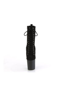 Pleaser ENCHANT-1040 Black Faux Suede Knee Boot in Black Faux Suede