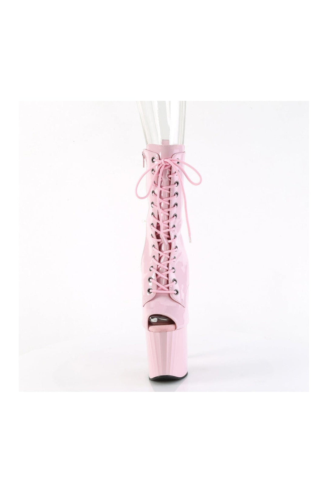 Pleaser ENCHANT-1041 Pink Patent Ankle Boot in Pink Patent