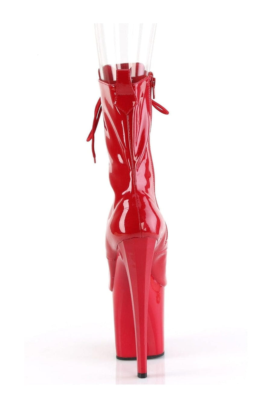 Pleaser ENCHANT-1041 Red Patent Ankle Boot in Red Patent