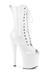 Pleaser ENCHANT-1041 White Patent Ankle Boot in White Patent from SexyShoes.com