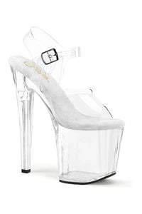 Pleaser ENCHANT-708 Clear Vinyl Sandal in Clear Vinyl from SexyShoes.com