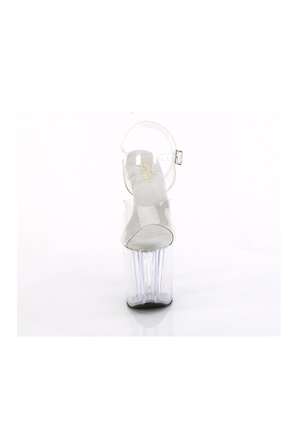 Pleaser ENCHANT-708 Clear Vinyl Sandal in Clear Vinyl