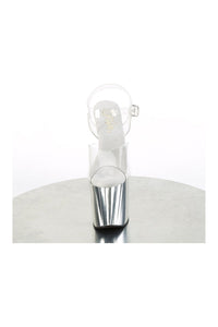 Pleaser ENCHANT-708 Clear Vinyl Sandal in Clear Vinyl