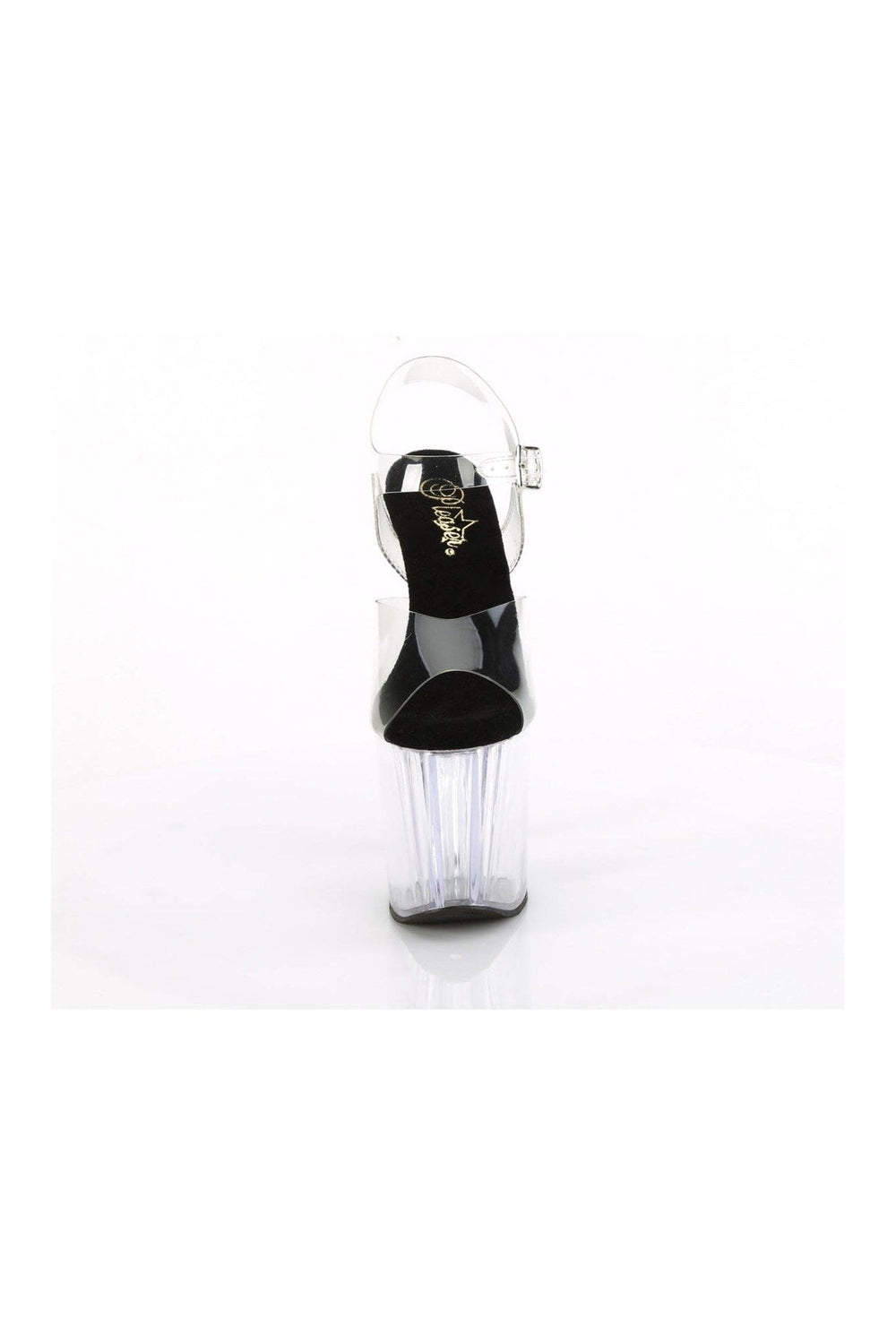 Pleaser ENCHANT-708 Clear Vinyl Sandal in Clear Vinyl