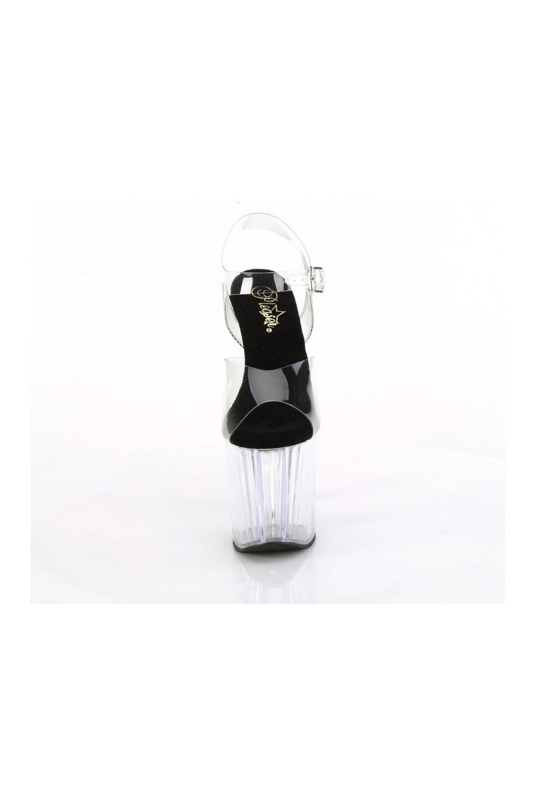 Pleaser ENCHANT-708 Clear Vinyl Sandal in Clear Vinyl