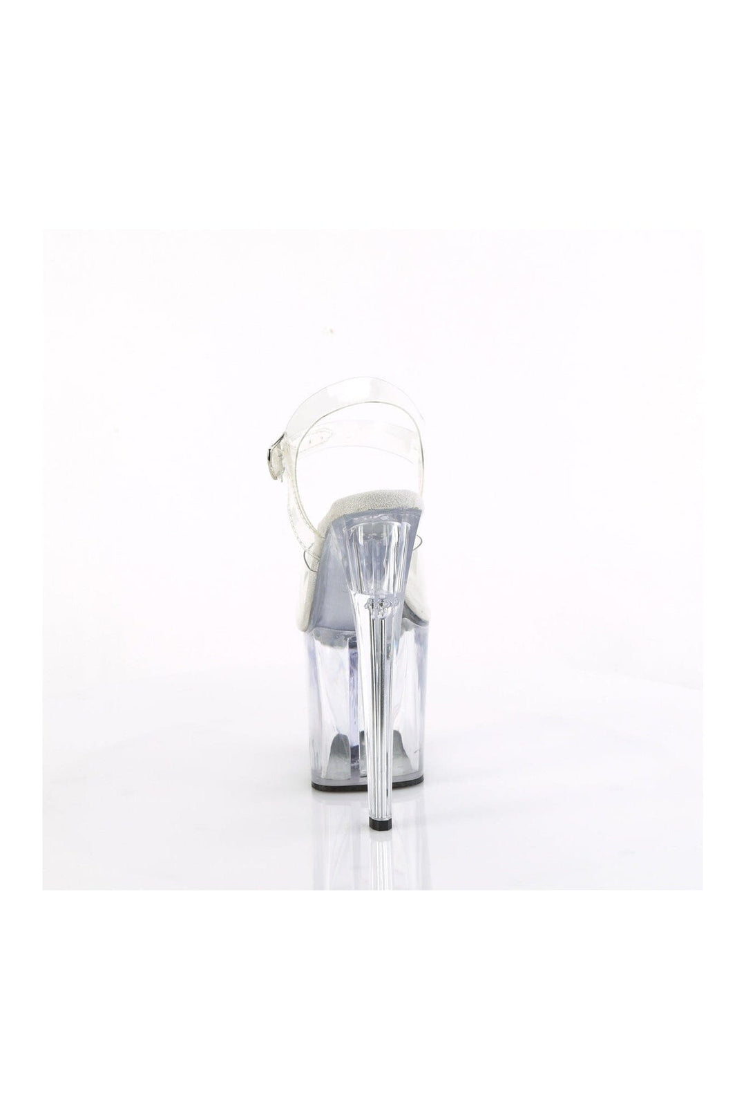 Pleaser ENCHANT-708 Clear Vinyl Sandal in Clear Vinyl