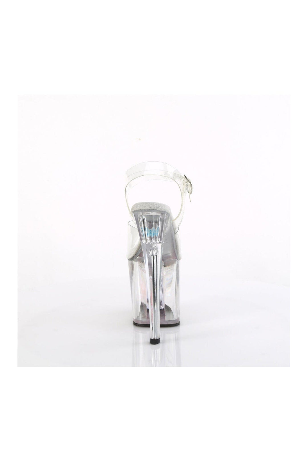 Pleaser ENCHANT-708AQUA-01 Clear Vinyl Sandal in Clear Vinyl