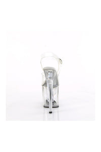 Pleaser ENCHANT-708AQUA-02 Clear Vinyl Sandal in Clear Vinyl