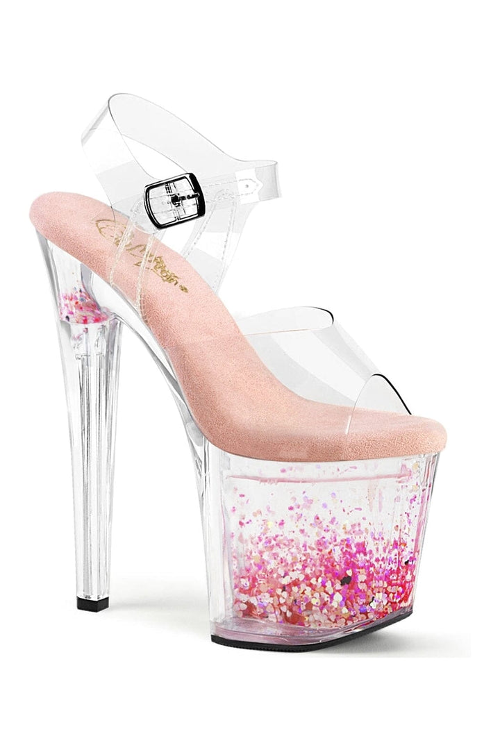 Pleaser Clear Sandals Platform Stripper Shoes | Buy at Sexyshoes.com