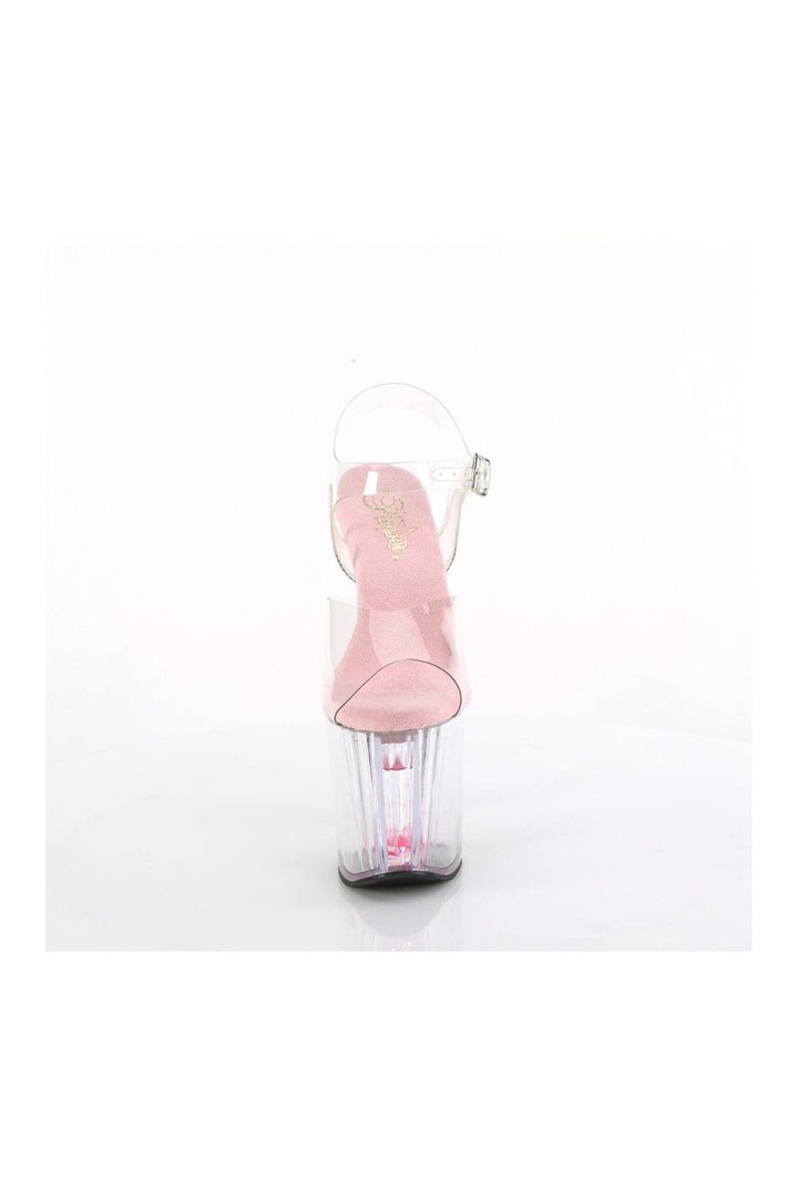 ENCHANT-708AQUA-03 Clear Vinyl Sandal