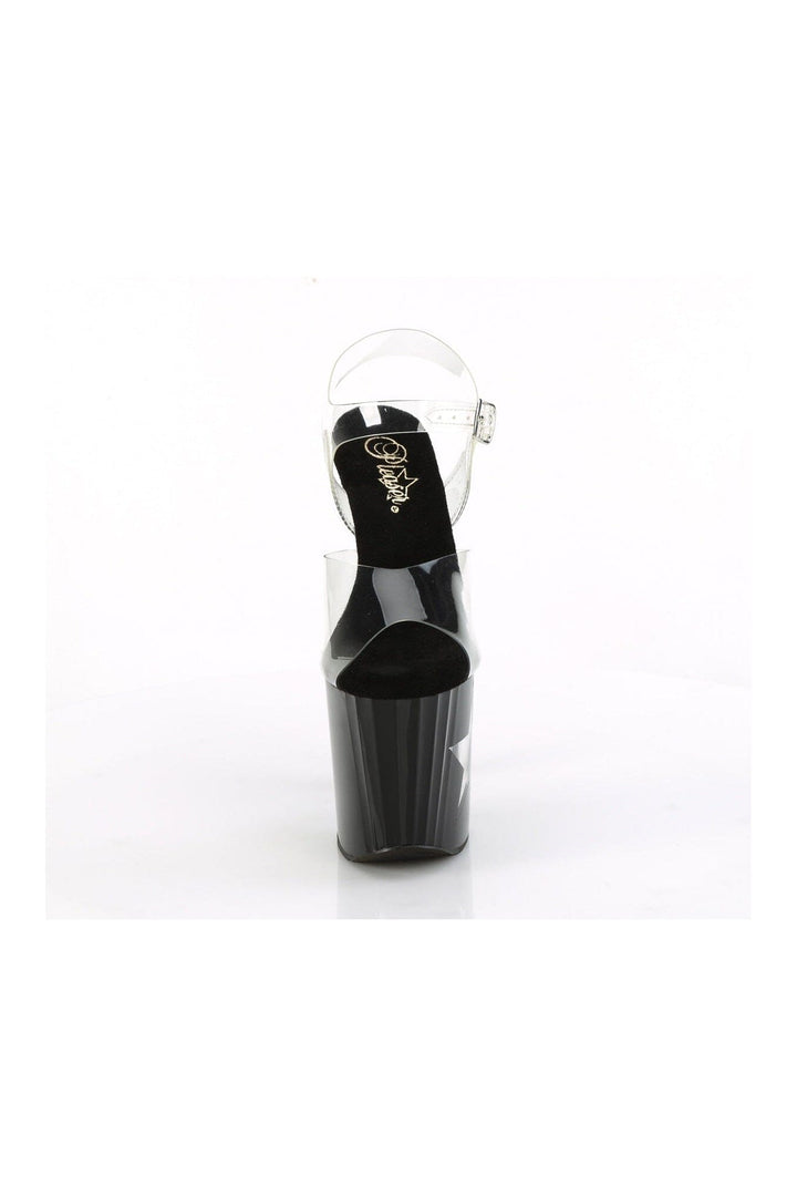 ENCHANT-708LT-STAR Clear Vinyl Sandal