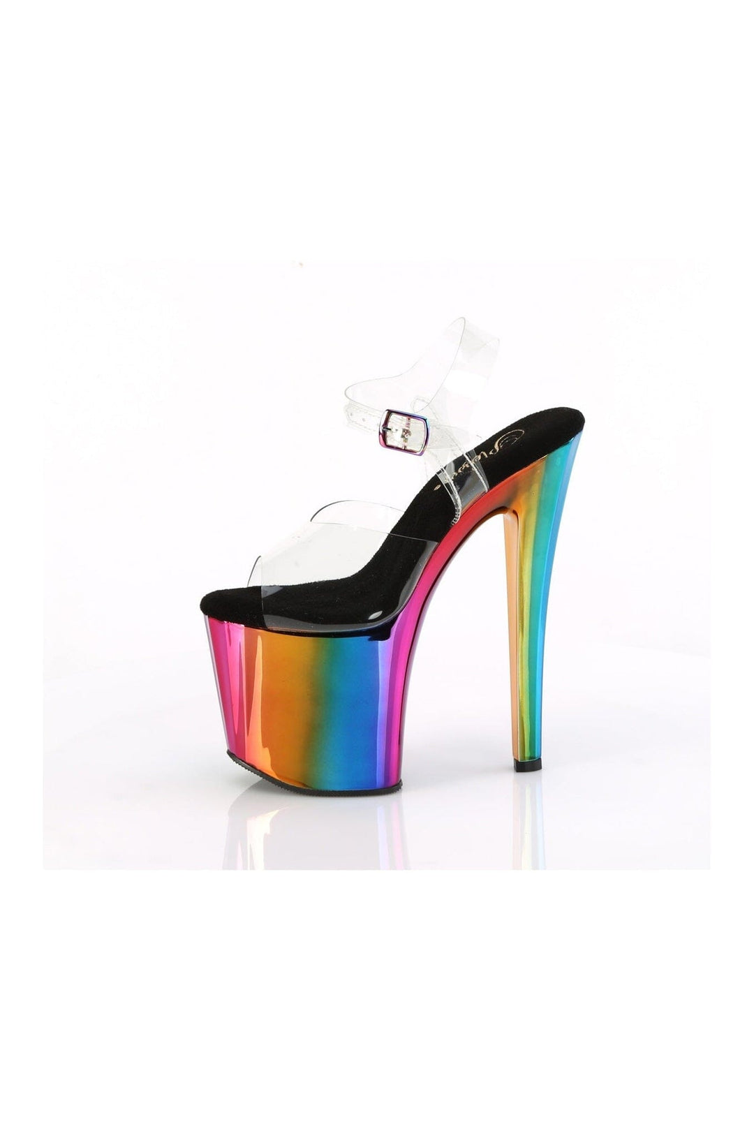 Pleaser ENCHANT-708RC Clear Vinyl Sandal in Clear Vinyl