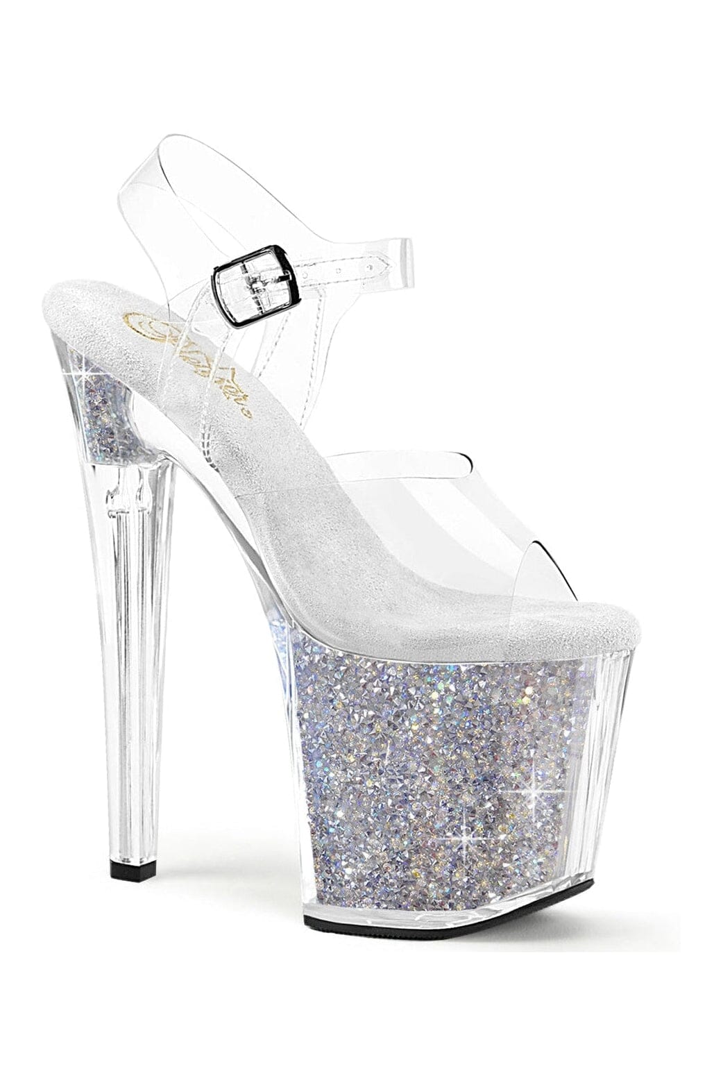 Pleaser Clear Sandals Platform Stripper Shoes | Buy at Sexyshoes.com