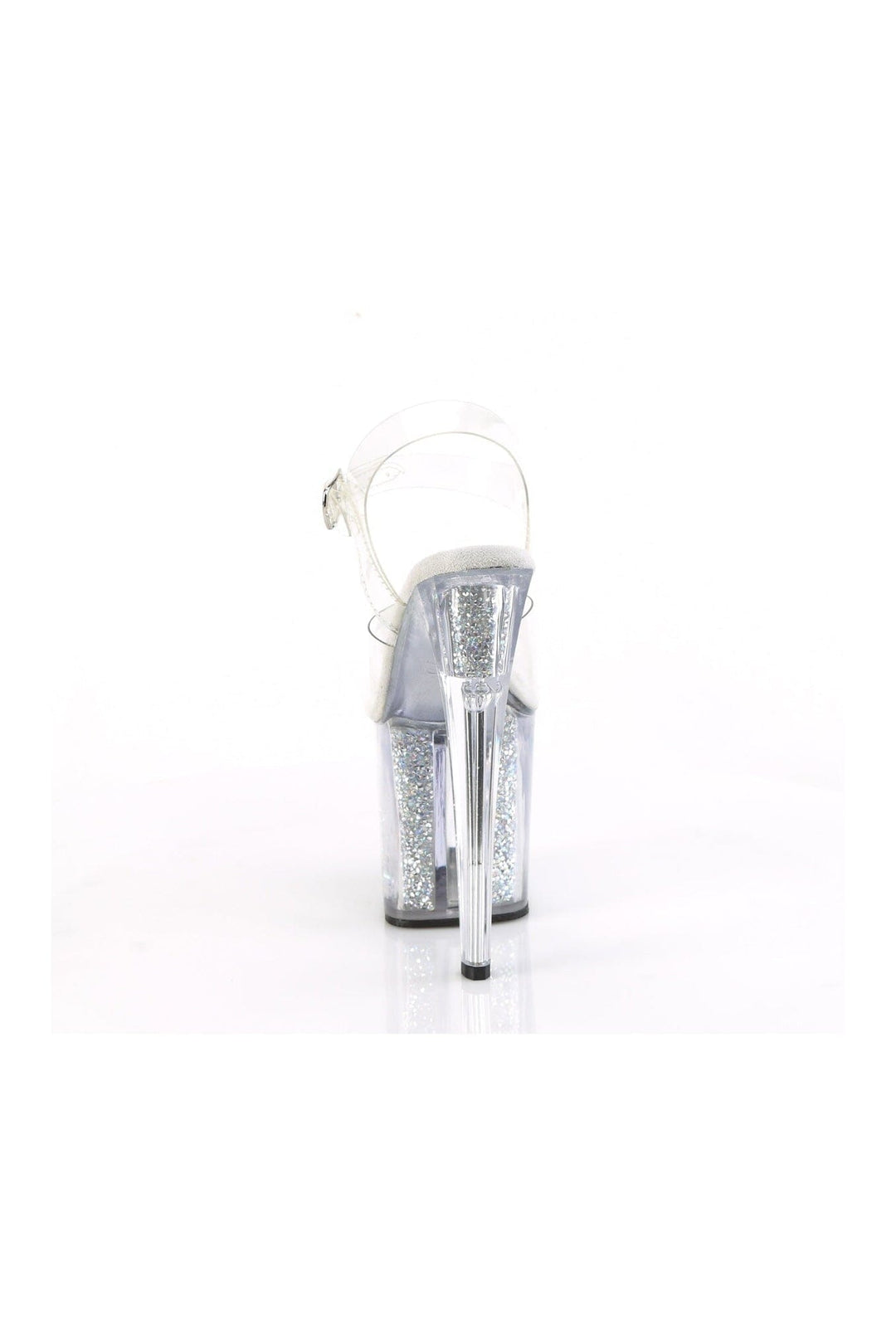 Pleaser ENCHANT-708RSI Clear Vinyl Sandal in Clear Vinyl