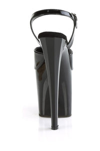 Pleaser ENCHANT-709 Black Patent Sandal in Black Patent