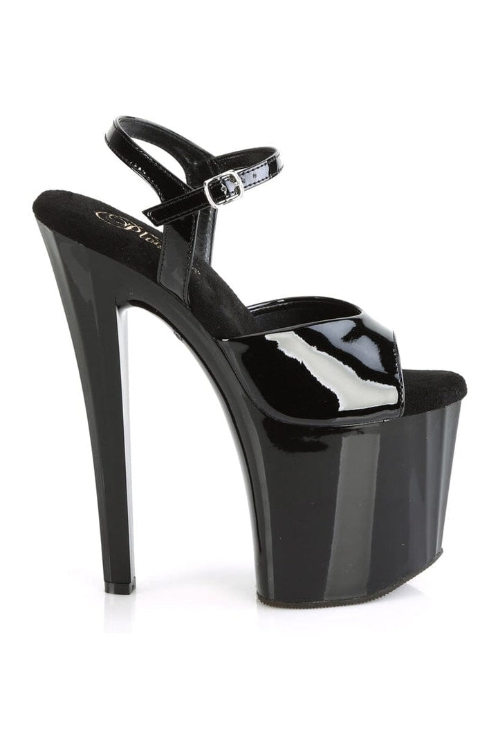 ENCHANT-709 Black Patent Sandal-Sandals-Pleaser-SEXYSHOES.COM