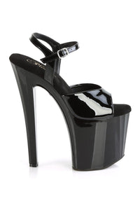 Pleaser ENCHANT-709 Black Patent Sandal in Black Patent