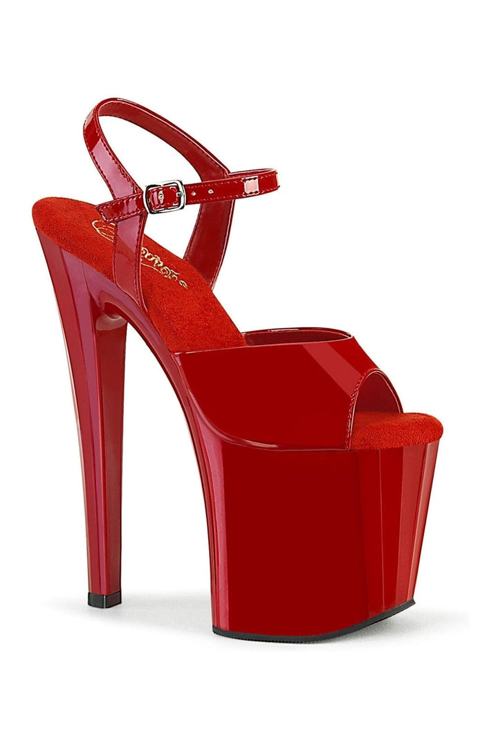 Pleaser Red Sandals Platform Stripper Shoes | Buy at Sexyshoes.com