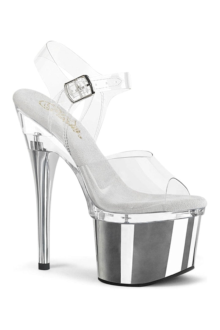 Pleaser Clear Sandals Platform Stripper Shoes | Buy at Sexyshoes.com