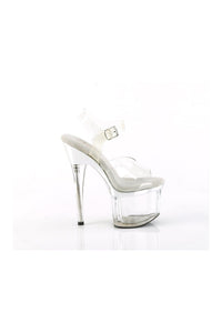 Pleaser ESTEEM-708 Clear Vinyl Sandal in Clear Vinyl