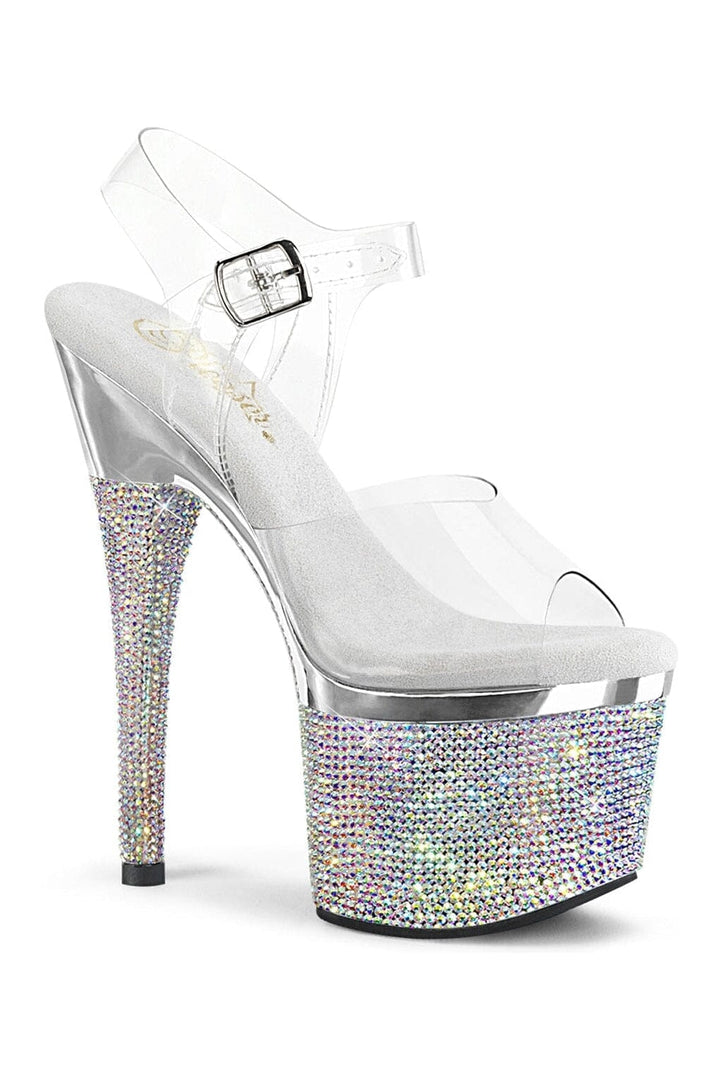 Pleaser Clear Sandals Platform Stripper Shoes | Buy at Sexyshoes.com