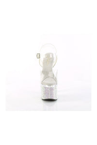 Pleaser ESTEEM-708DM Clear Vinyl Sandal in Clear Vinyl