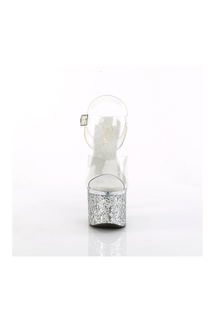 ESTEEM-708LG Clear Vinyl Sandal-Sandals-Pleaser-SEXYSHOES.COM