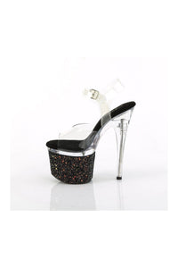 Pleaser ESTEEM-708LG Clear Vinyl Sandal in Clear Vinyl