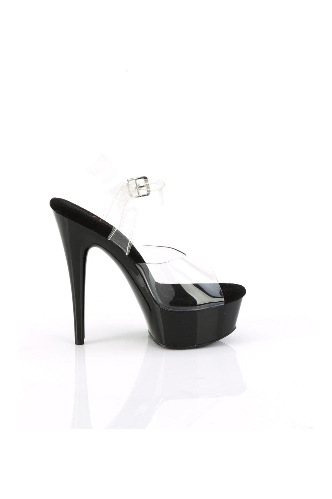 Pleaser EXCITE-608 Clear Vinyl Sandal in Clear Vinyl