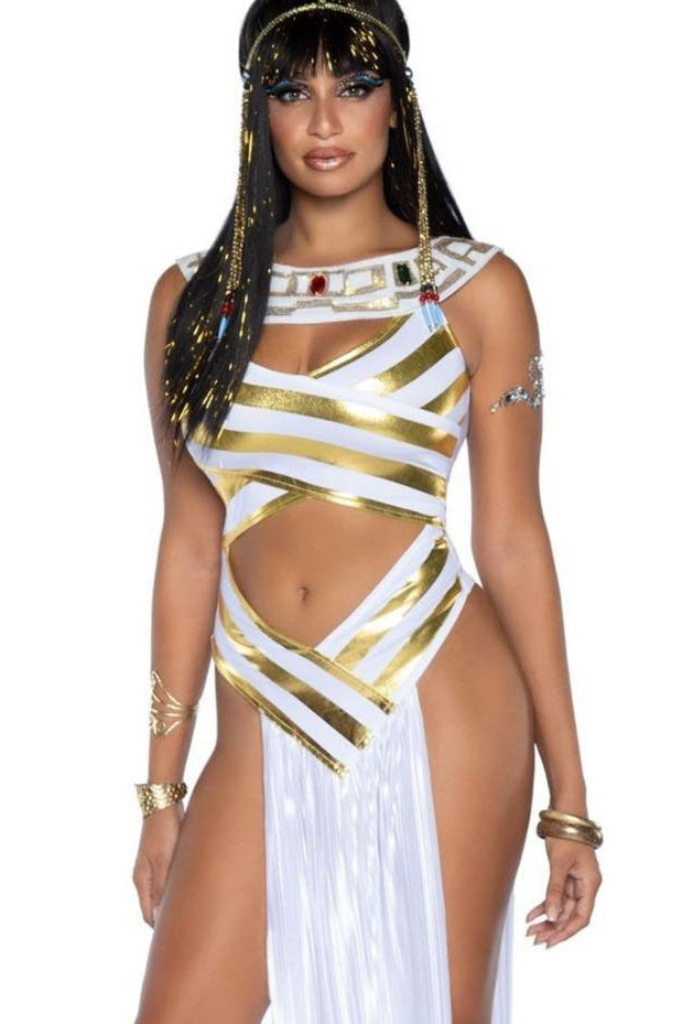 Egyptian Goddess Costume-Goddess Costumes-Leg Avenue-White-S-SEXYSHOES.COM