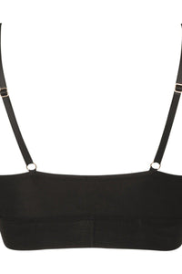 Impudique Ekaterina Bralette Fetish Separates in Black Lycra
