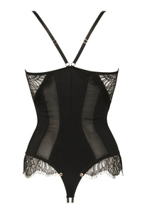Impudique Ekaterina Fetish Convertible Bodysuit in Black Lycra