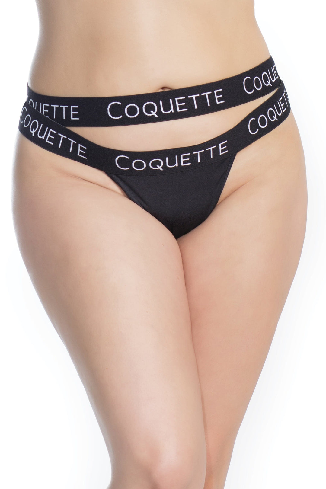 Coquette Eyelash Lace Back Panty in Black  from SexyShoes.com