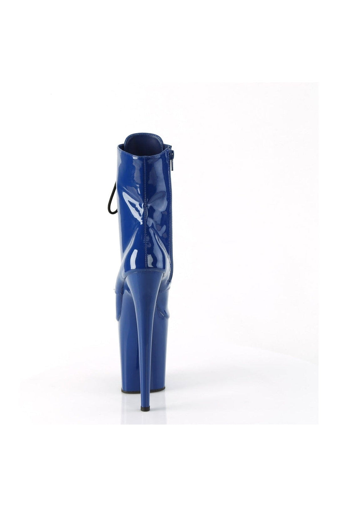 Pleaser FLAMINGO-1020 Blue Patent Ankle Boot in Blue Patent